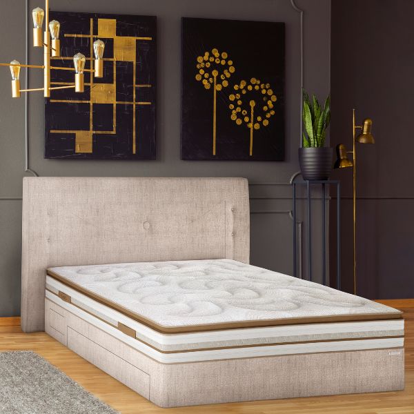 Matelas ressorts ensachés et mousse