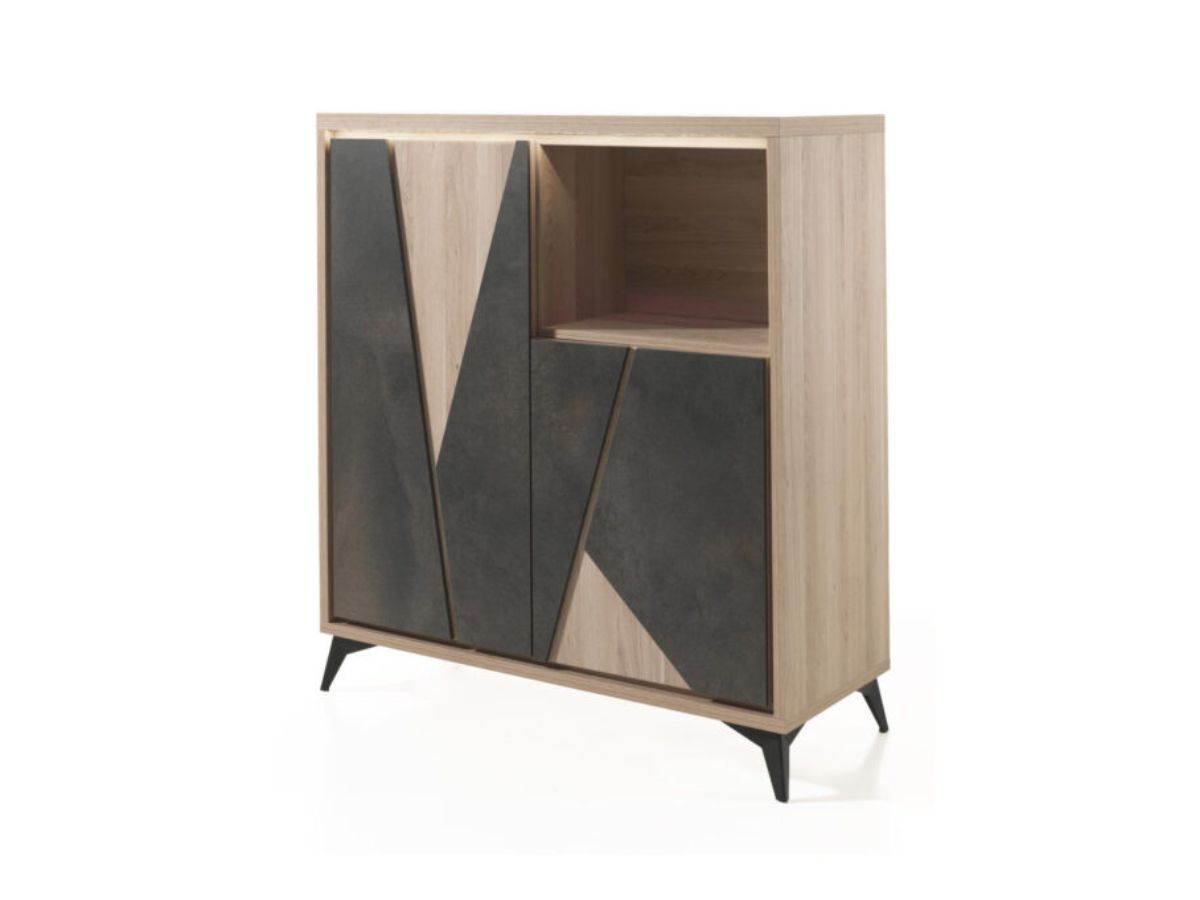 Meuble de rangement 2 portes 1 niche