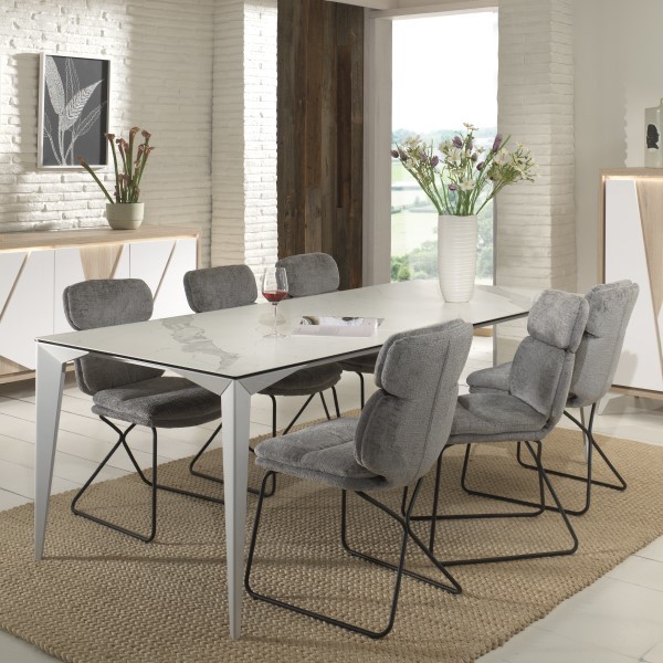 Table rectangulaire céramique