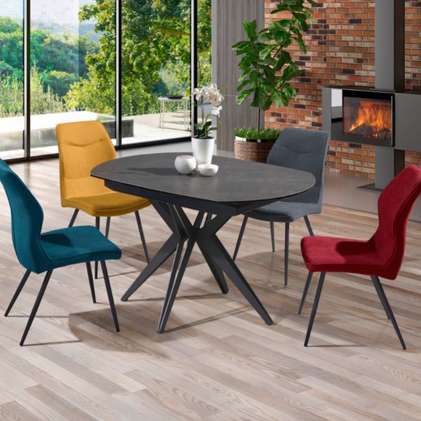 Table 130x100 - 2 allonges en bout de 30 cm